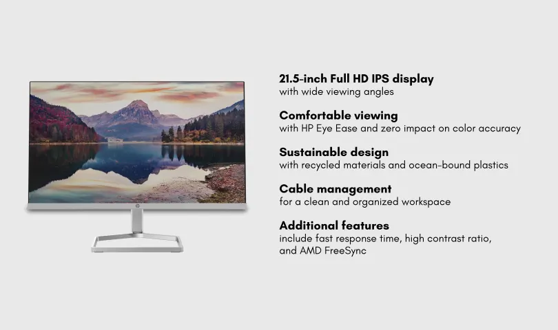 11 Best computer monitors under Rs 15000 in India 11 HP M22f FHD Monitor with details