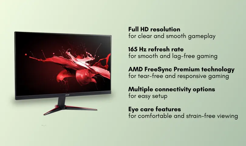 11 Best computer monitors under Rs 15000 in India 1 Acer Nitro VG240YS with details