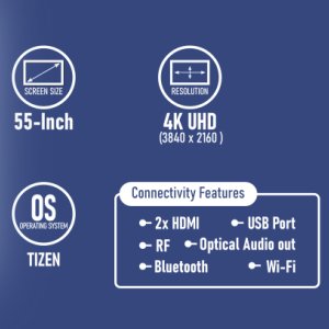 10 Best Smart TVs Available In India 6 Samsung UA55TU7200 55 inches 4K UHD Smart TV features