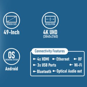 10 Best Smart TVs Available In India 14 Sony Bravia KD-49X8000G 4K UHD LED Smart Android TV Features