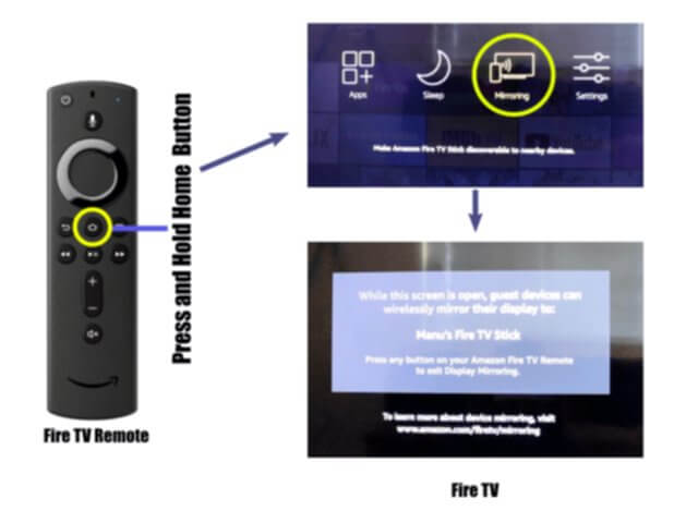 Screen mirror Windows laptop to Amazon Fire TV or Roku TV over a wireless network 2 Prepare Fire TV