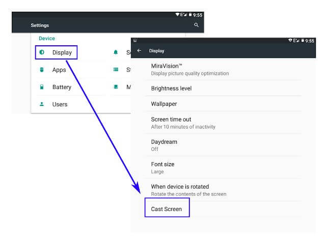 How to use an Android tablet as an external monitor? 1 android cast screen_1