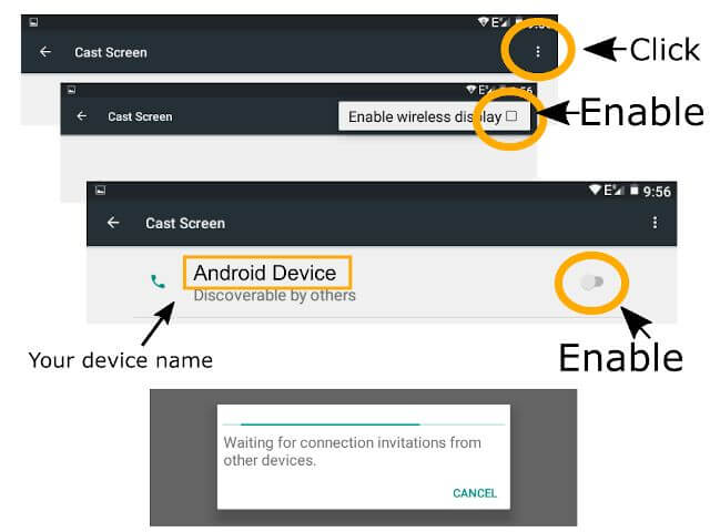How to use an Android tablet as an external monitor? 2 android cast screen_2
