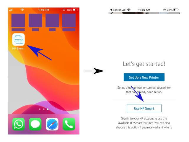 How to scan and transfer a document as PDF from iPhone to Windows PC? 1 Install the HP Smart App