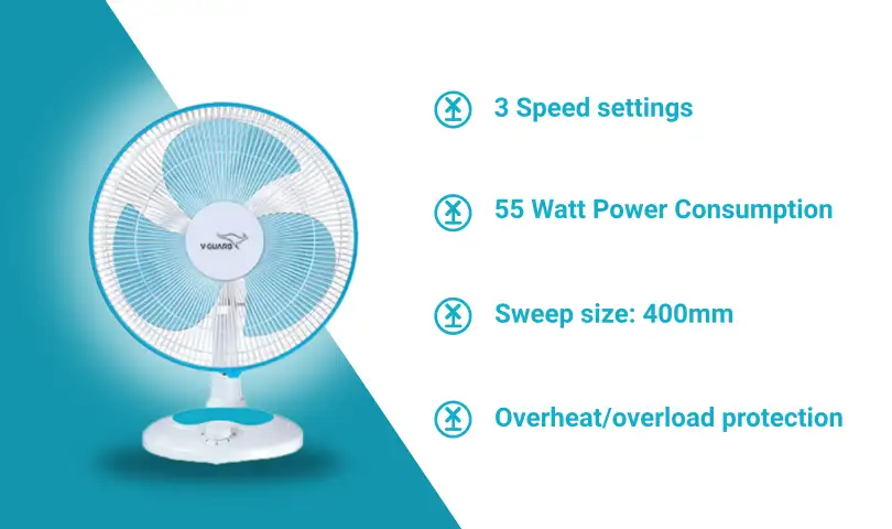 5 Best Table Fans Under Rs 2500 In India 4 V-Guard Finesta Table Fan